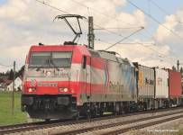 PIKO 59066 - H0 - Elektrolok BR 185.2 Grenzenlos, RheinCargo, Ep. VI - AC - Digital, Sound